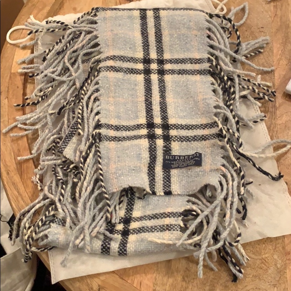 Authentic Burberry Blue Scarf